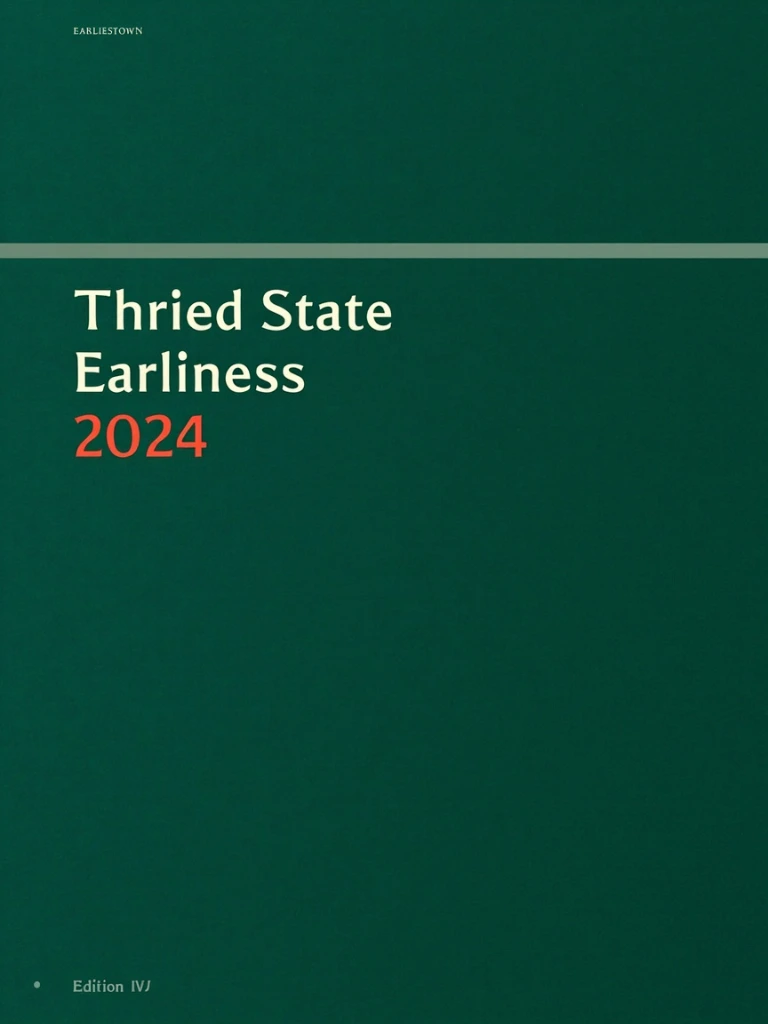 Cover of the 2024 edition, a deep forest green field with a single thin pale rule across the upper third.
