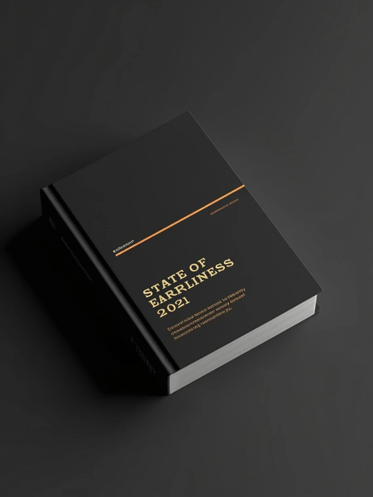 Cover of the 2021 edition, a deep ink black field with a single thin warm rule across the upper third.